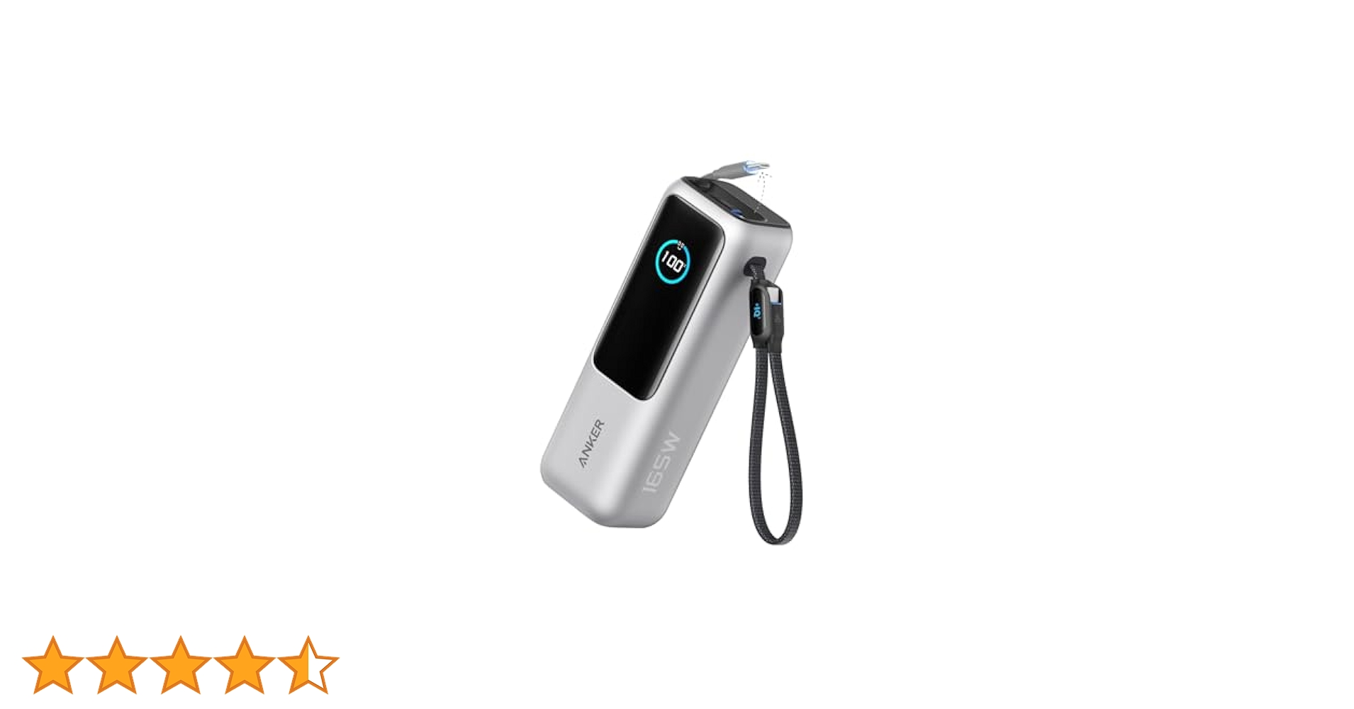 Amazon | Anker Power Bank (25000mAh, Built-In & 巻取り式USB